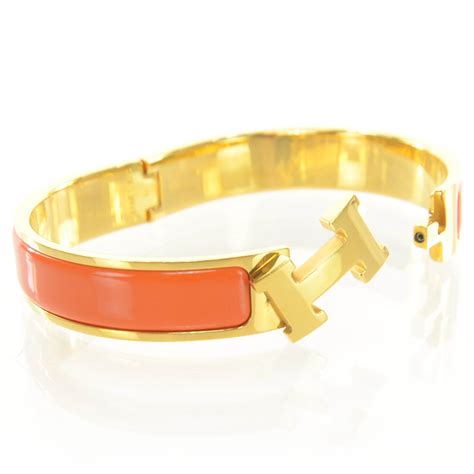 hermes orange bracelet uk|hermes orange enamel bangle bracelet.